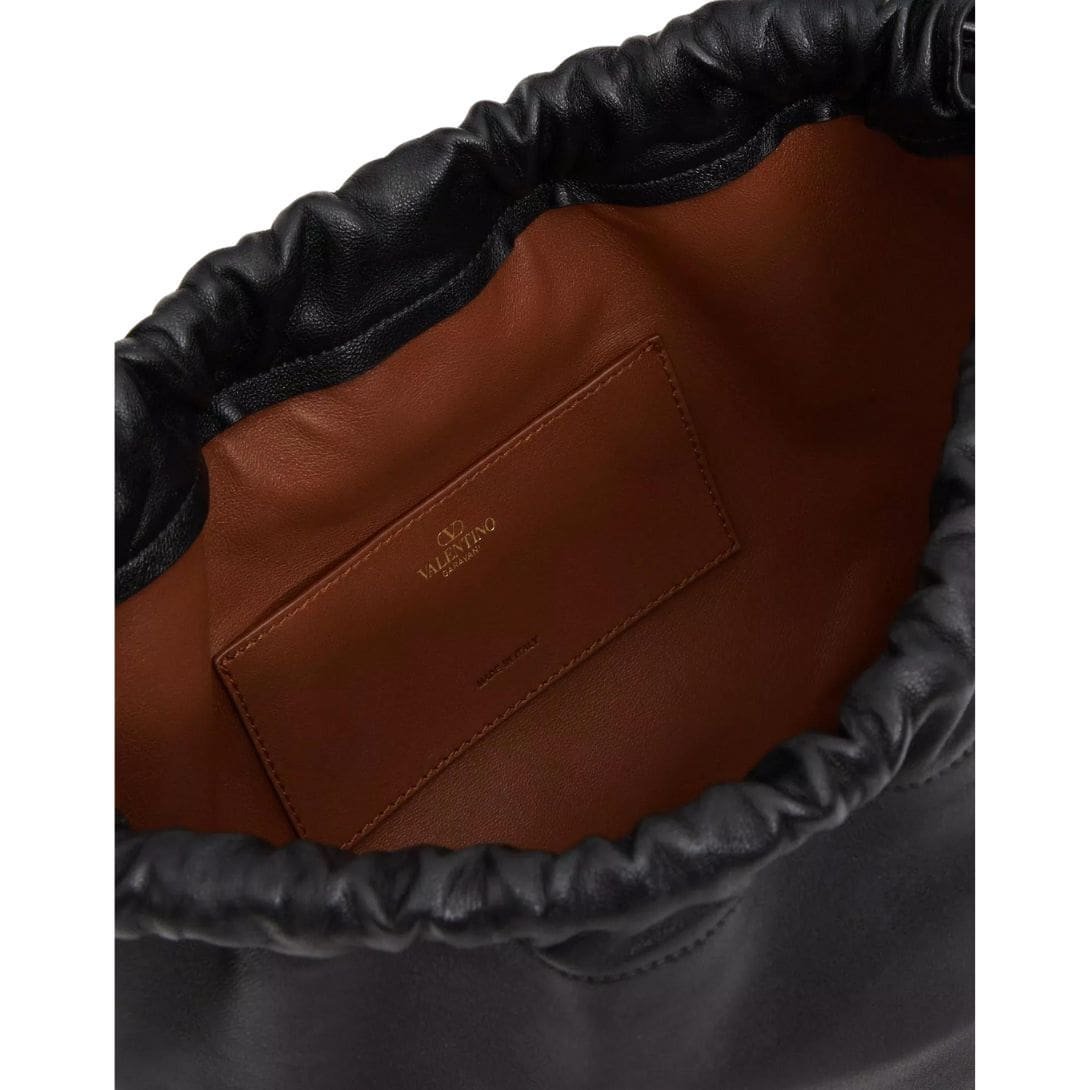 VALENTINO GARAVANI VLOGO POUF NAPPA LEATHER POUCH - Image 7