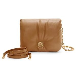 LOEWE GOYA PUFFER BAG IN SHINY LAMBSKIN
