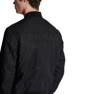 BALMAIN PB NYLON BOMBER JACKET