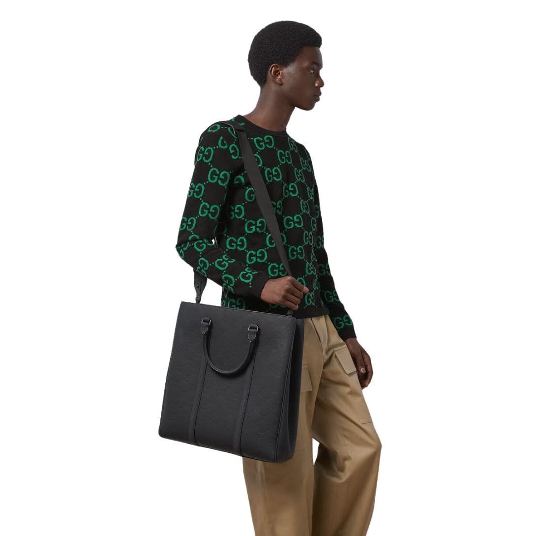 GUCCI GG RUBBER EFFECT TOTE BAG - Image 4