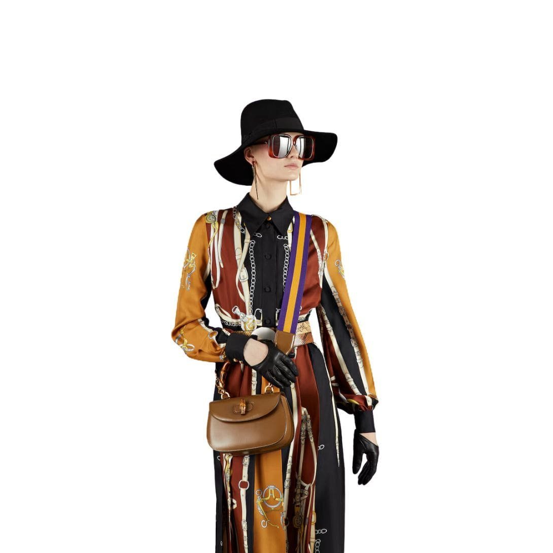 GUCCI GUCCI BAMBOO 1947 SMALL TOP HANDLE BAG - Image 4