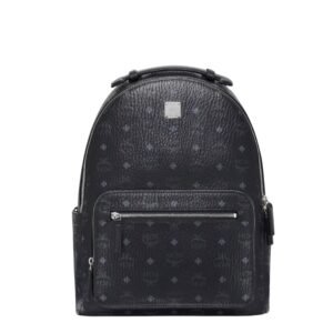 MCM MEDIUM STARK BACKPACK IN VISETOS BLACK