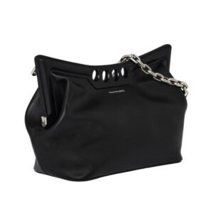 ALEXANDER MCQUEEN WOMENS THE PEAK BAG IN BLACK