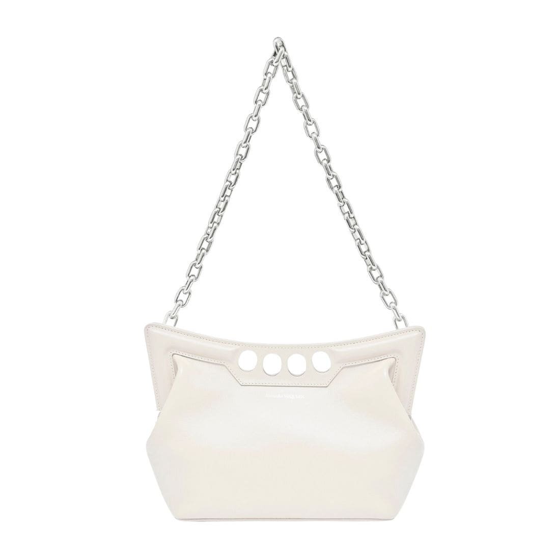 ALEXANDER MCQUEEN WOMENS THE PEAK BAG SMALL IN SOFT LVORY - Image 5