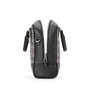 LOEWE AMAZONA 15 BAG IN ANAGRAM JACQUARD AND CALFSKIN