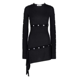THE ATTICO BLACK MINI DRESS