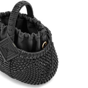 LOEWE DIAMOND ROUND BASKET MINI BAG IN CALFSKIN