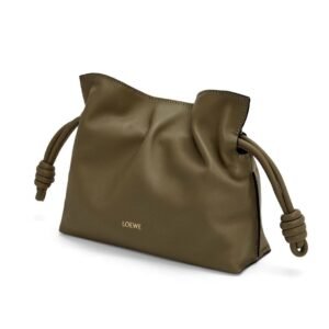LOEWE MINI FLAMENCO CLUTCH BAG IN CALFSKIN NAPPA