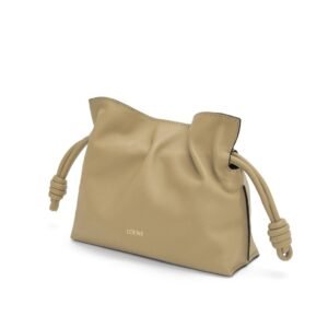 LOEWE MINI FLAMENCO CLUTCH BAG IN CALFSKIN NAPPA