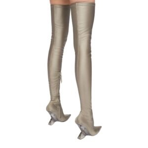 THE ATTICO ”CHEOPE” GREY THIGH HIGH