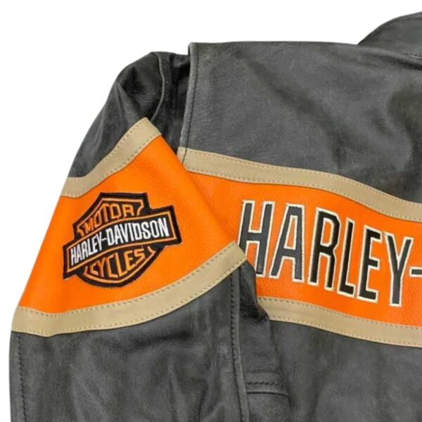 HARLEY DAVIDSON CRACKER LEATHER JACKET - Image 5