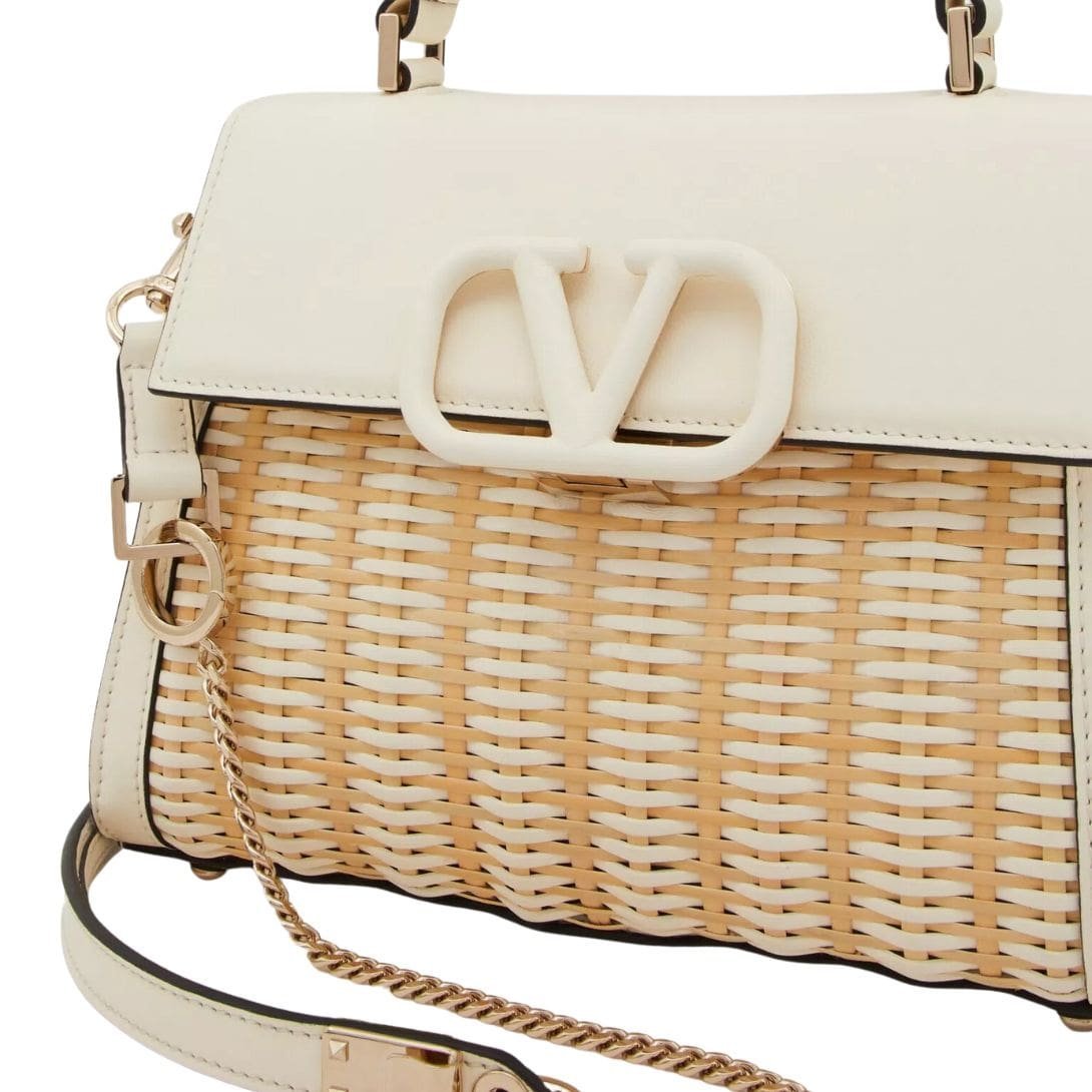 VALENTINO GARAVANI SMALL VSLING WICKER HANDBAG - Image 7
