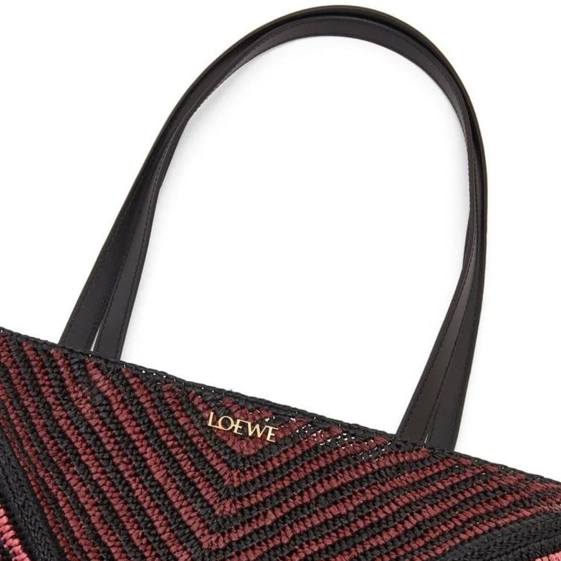 LOEWE PUZZLE FOLD TOTE BAG IN RAFFIA - Image 6