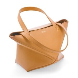 LOEWE PUZZLE FOLD TOTE MINI BAG IN SHINY CALFSKIN