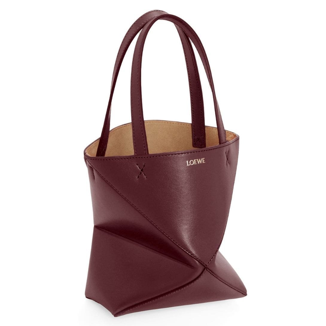 LOEWE PUZZLE FOLD TOTE MINI BAG IN SHINY CALFSKIN - Image 2