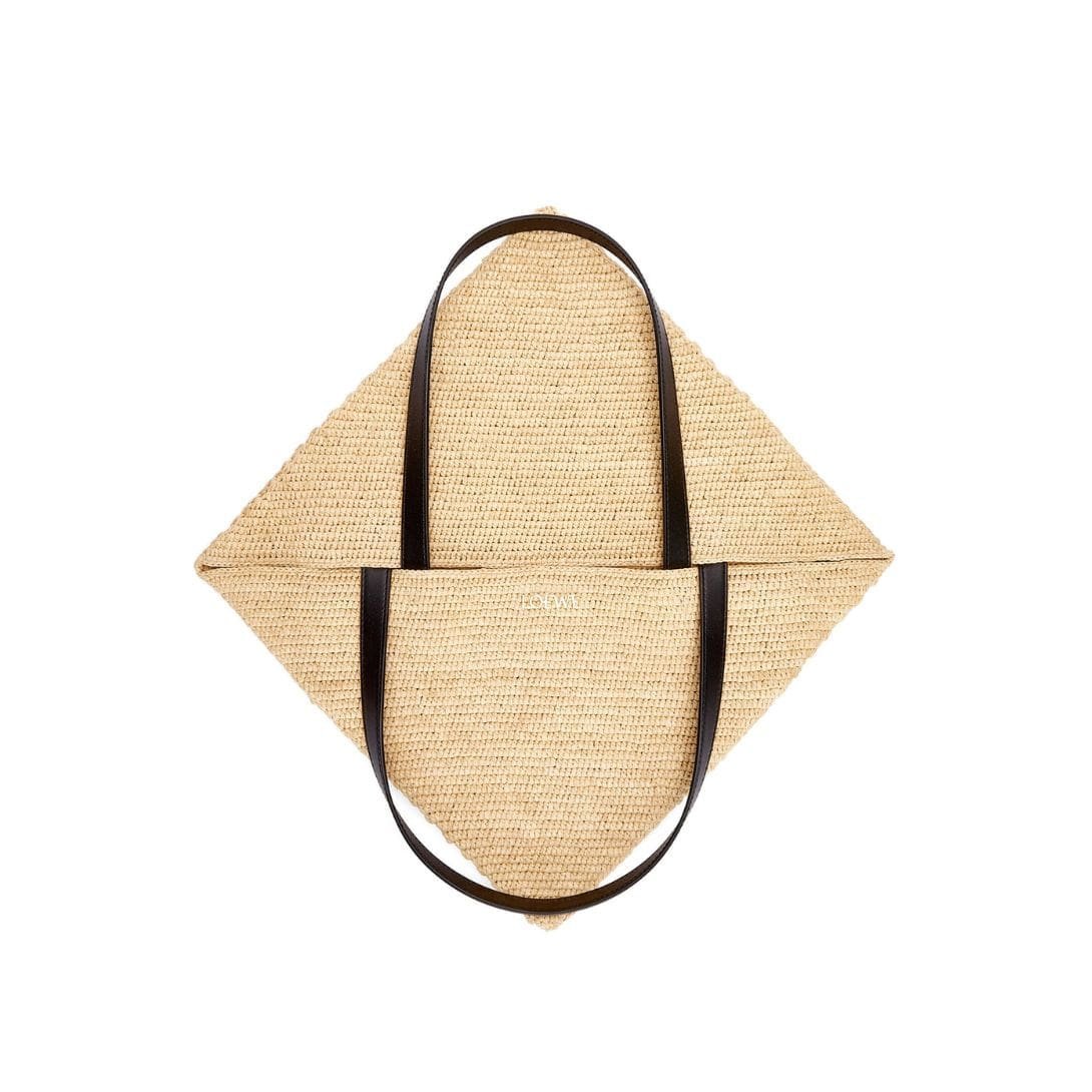LOEWE PUZZLE FOLD TOTE XL BAG IN RAFFIA - Image 7