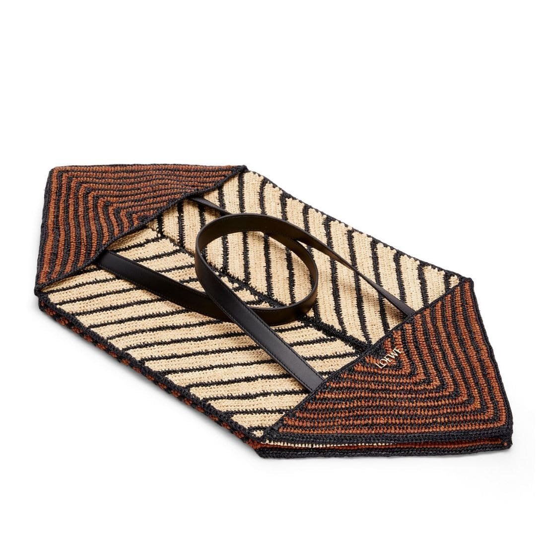 LOEWE PUZZLE FOLD TOTE XXL BAG IN RAFFIA - Image 6
