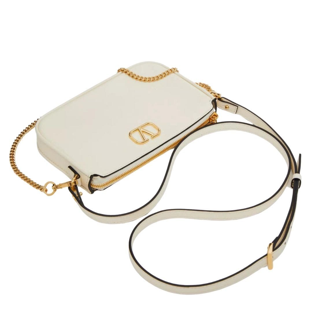 VALENTINO GARAVANI MINI VLOGO SIGNATURE CALFSKIN CROSSBODY BAG - Image 5