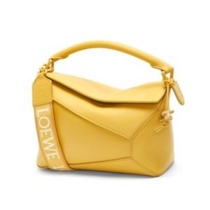 LOEWE SMALL PUZZLE BAG IN SATIN CALFSKIN