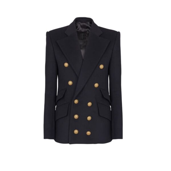 BALMAIN SHORT MILITARY STYLE COAT