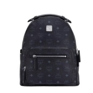 MCM SMALL STARK BACKPACK IN VISETOS BLACK