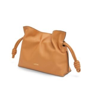 LOEWE MINI FLAMENCO CLUTCH BAG IN CALFSKIN NAPPA