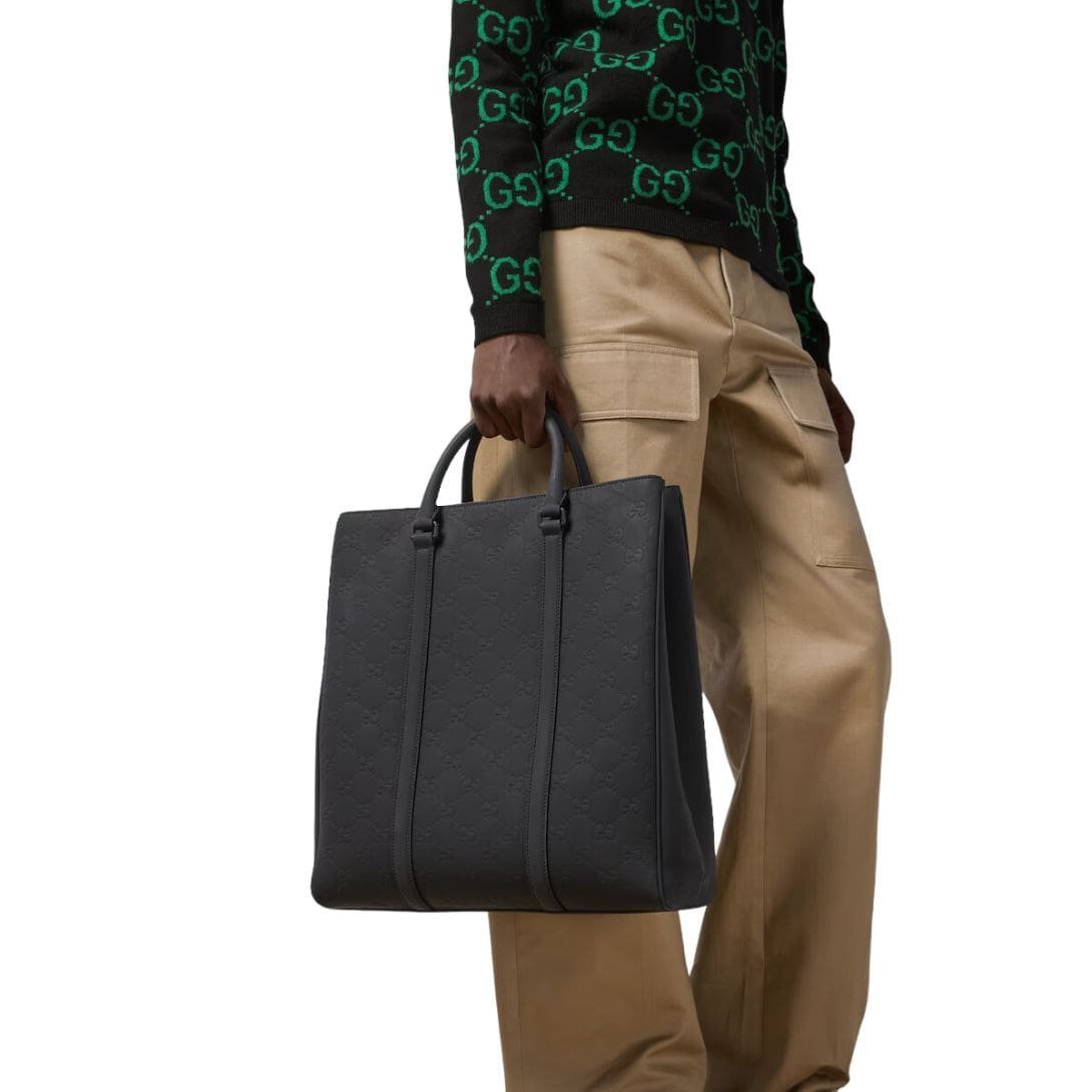 GUCCI GG RUBBER EFFECT TOTE BAG - Image 3