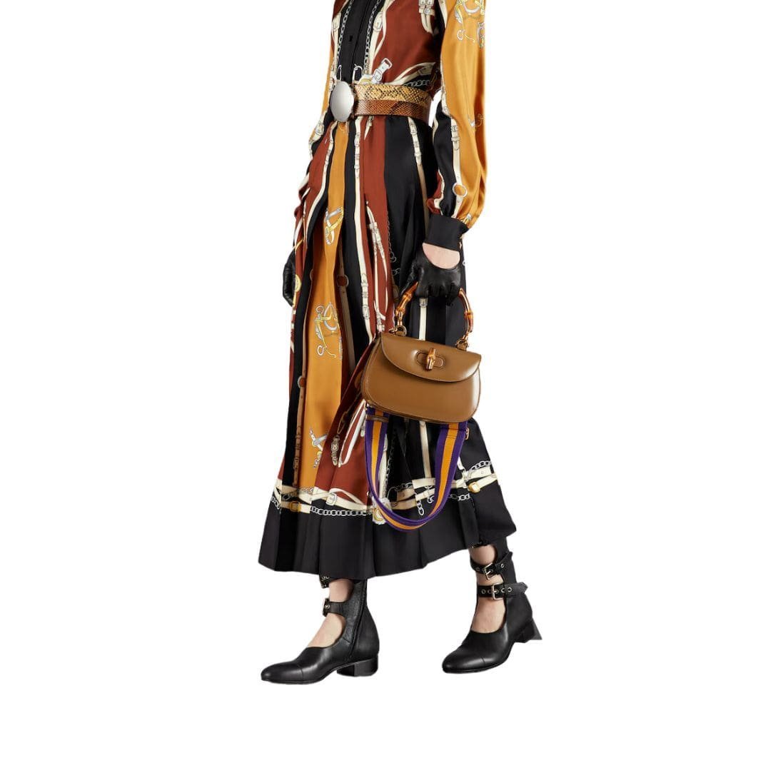 GUCCI GUCCI BAMBOO 1947 SMALL TOP HANDLE BAG - Image 3