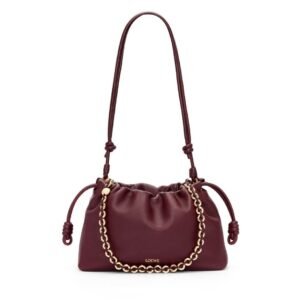 LOEWE MINI FLAMENCO PURSE BAG IN SOFT LAMBSKIN
