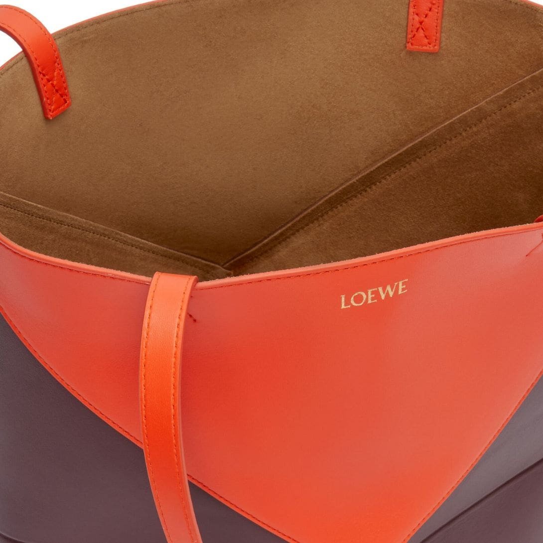 LOEWE PUZZLE FOLD TOTE BAG IN SHINY CALFSKIN - Image 4