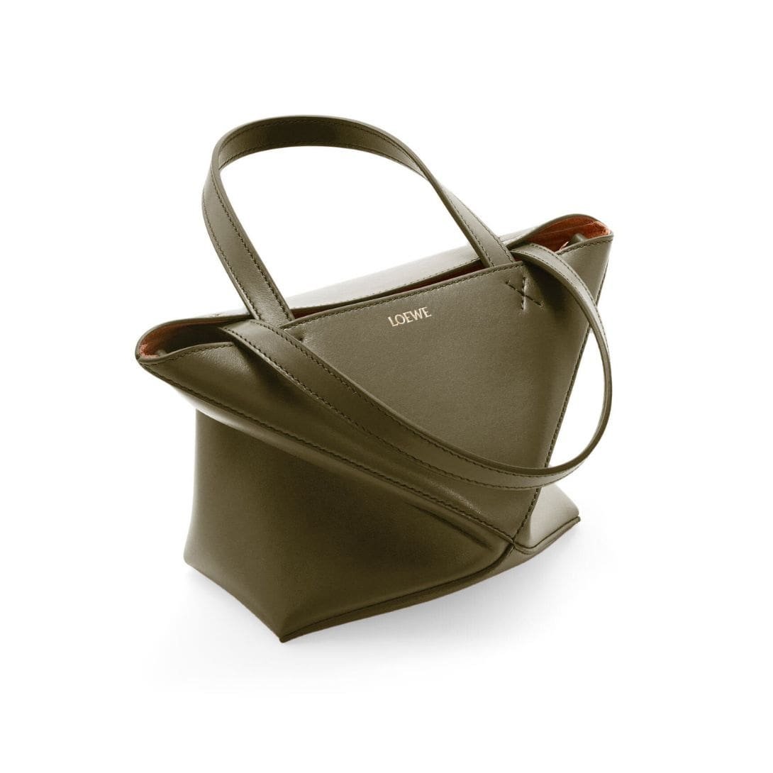 LOEWE PUZZLE FOLD TOTE MINI BAG IN SHINY CALFSKIN - Image 3