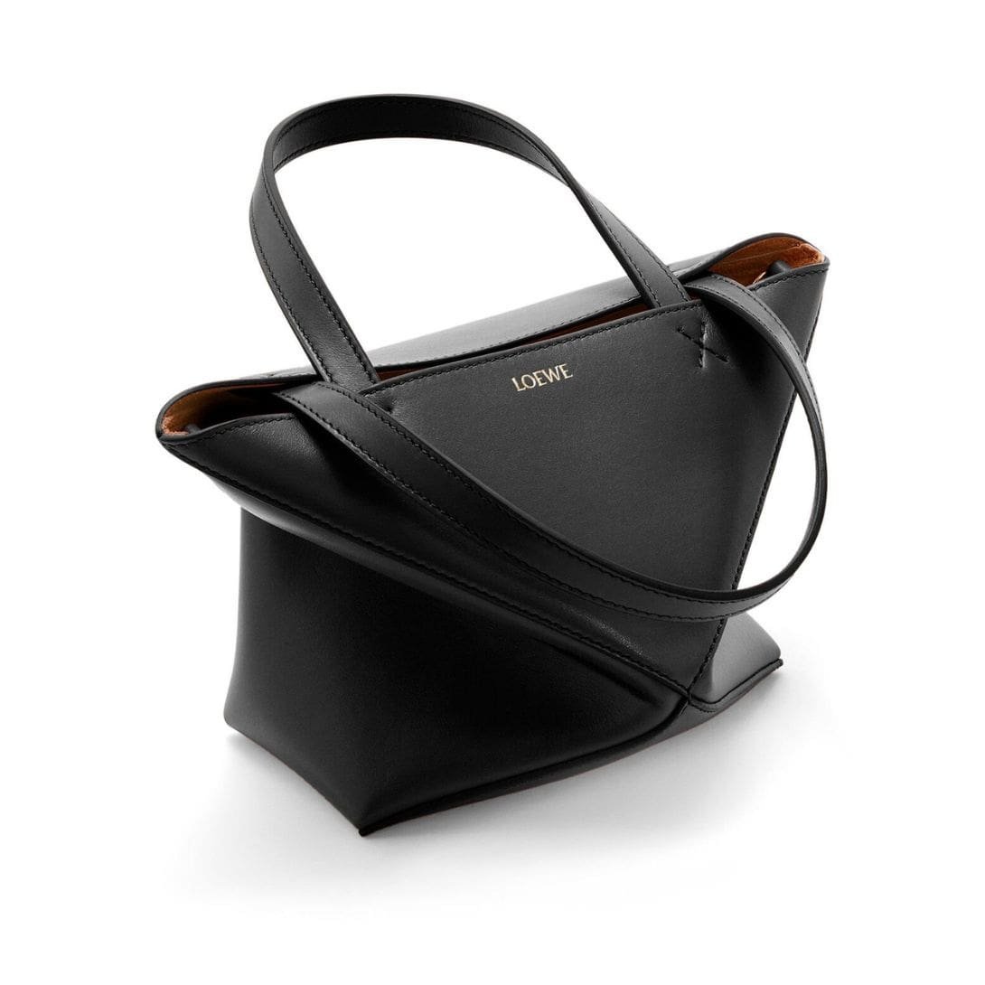LOEWE PUZZLE FOLD TOTE MINI BAG IN SHINY CALFSKIN - Image 4