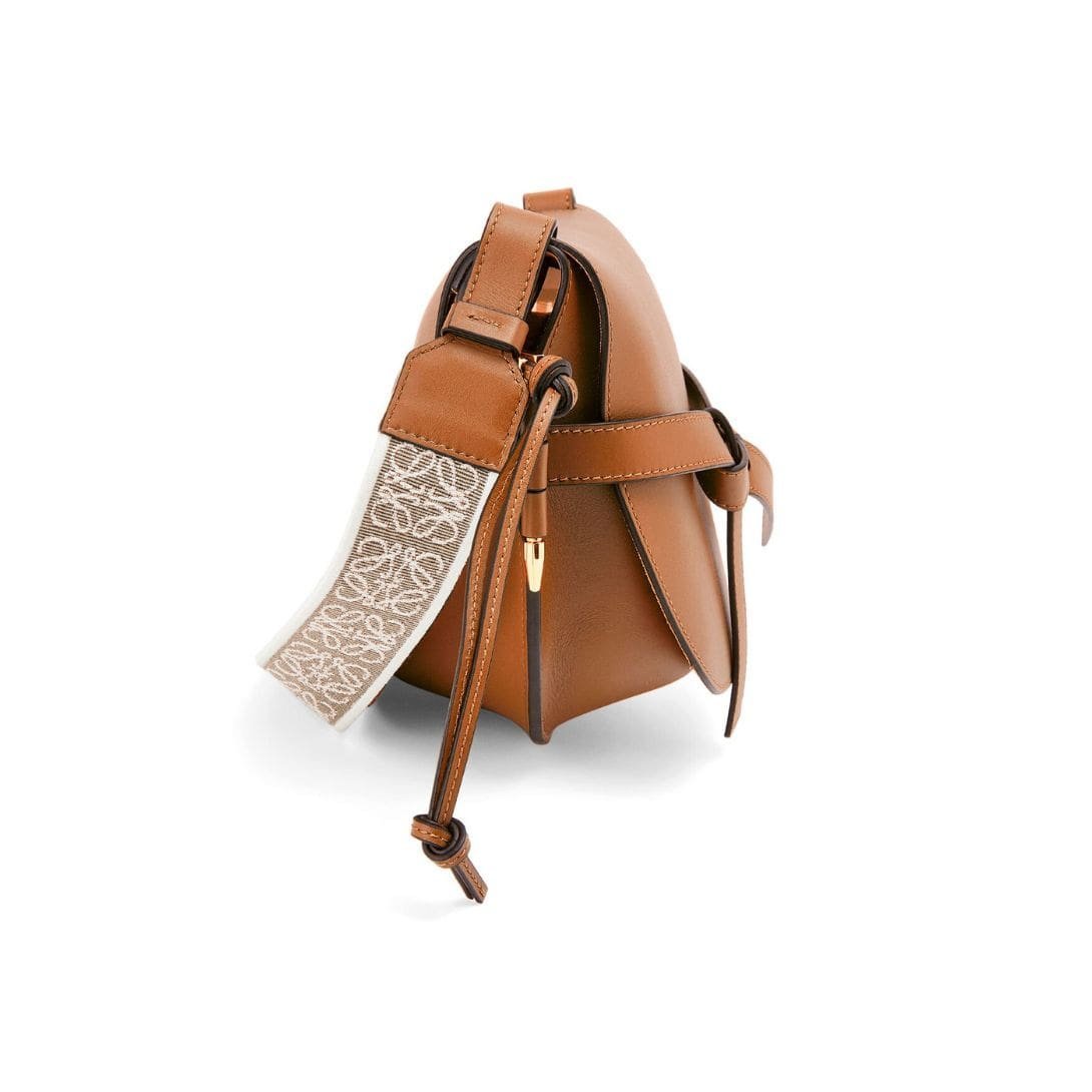 LOEWE SMALL GATE BAG IN SOFT CALFSKIN AND JACQUARD - Image 5