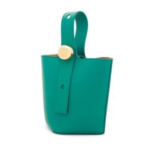 LOEWE PEBBLE MINI BUCKET BAG IN SOFT CALFSKIN