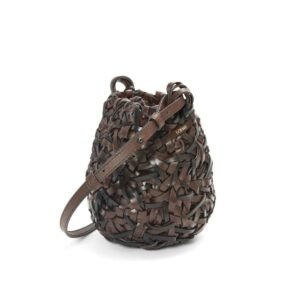 LOEWE SMALL NEST BASKET BAG IN CALFSKIN