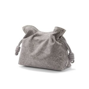 LOEWE FLAMENCO CLUTCH BAG IN DENIM