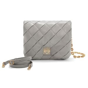 LOEWE GOYA PUFFER BAG IN SHINY LAMBSKIN