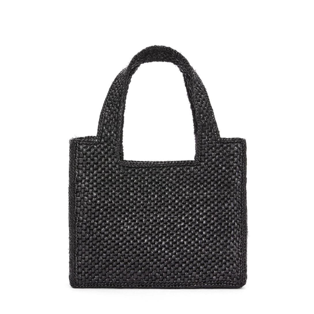 LOEWE FONT TOTE MINI BAG IN RAFFIA - Image 4