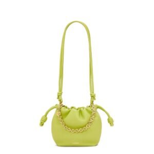LOEWE MINI FLAMENCO PURSE BAG IN SOFT LAMBSKIN