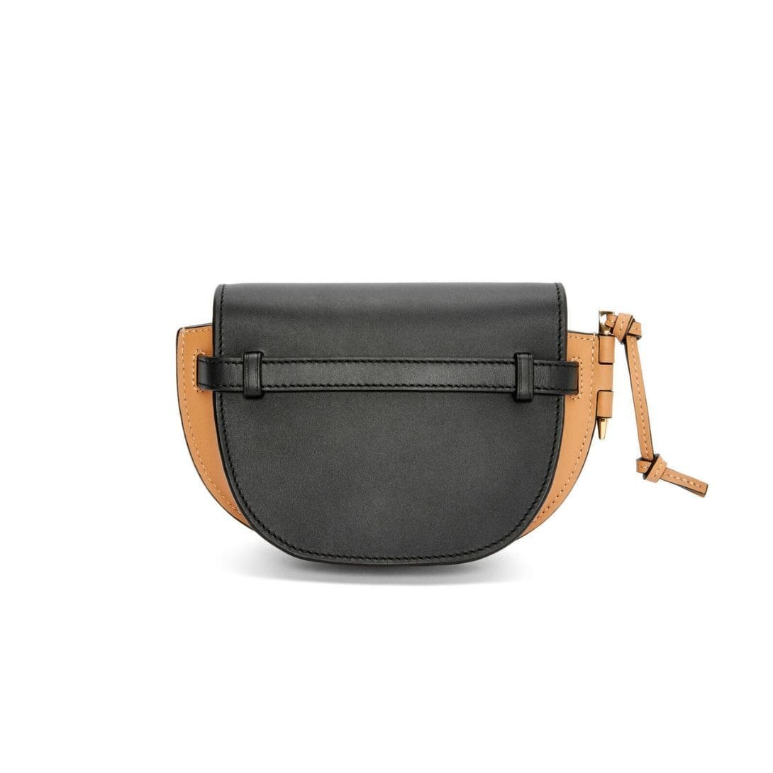 LOEWE GATE DUAL MINI BAG IN SOFT CALFSKIN AND JACQUARD - Image 3