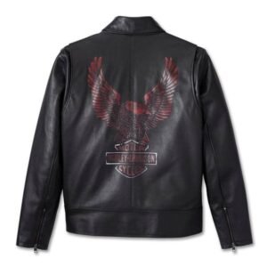 HARLEY DAVIDSON MENS EAGLE LEATHER JACKET