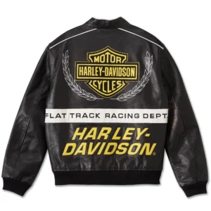 HARLEY DAVIDSON MEN’S START YOUR ENGINES LEATHER RACING JACKET