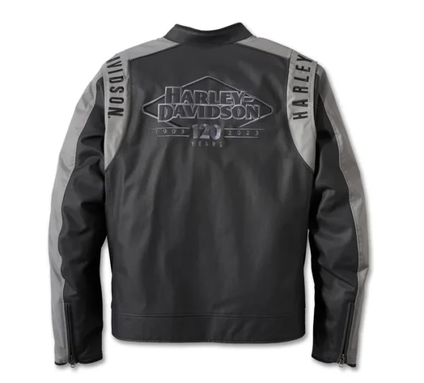 Harley Davidson Men's 120th Anniversary Imprint Riding Jacket - Image 4