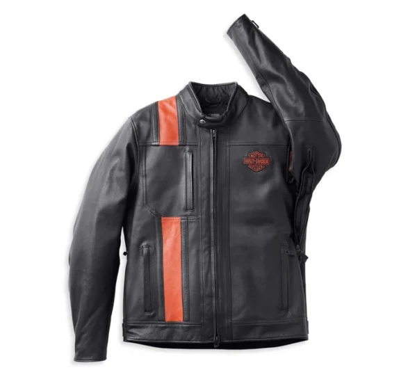 Harley Davidson Men's Hwy-100 Waterproof Leather Jacket - Image 2