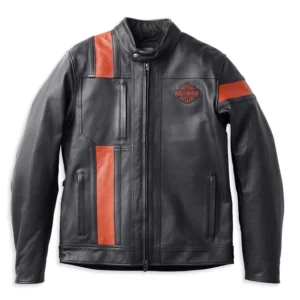 Harley Davidson Men’s Hwy-100 Waterproof Leather Jacket