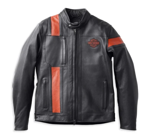 Harley Davidson Men's Hwy-100 Waterproof Leather Jacket