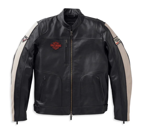 HARLEY DAVIDSON MEN'S ENDURO LEATHER RIDING JACKET BLACK