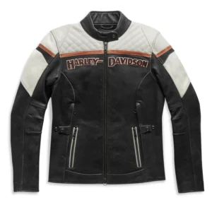Women’s H-D Triple Vent Miss Enthusiast II Leather Riding Jacket