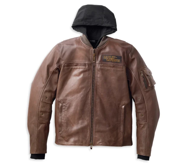 HARLEY DAVIDSON MEN'S VENTURA 3 IN 1 LEATHER JACKET