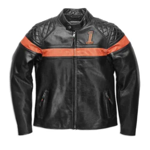 Harley Davidson Men’s Victory Sweep Leather Jacket